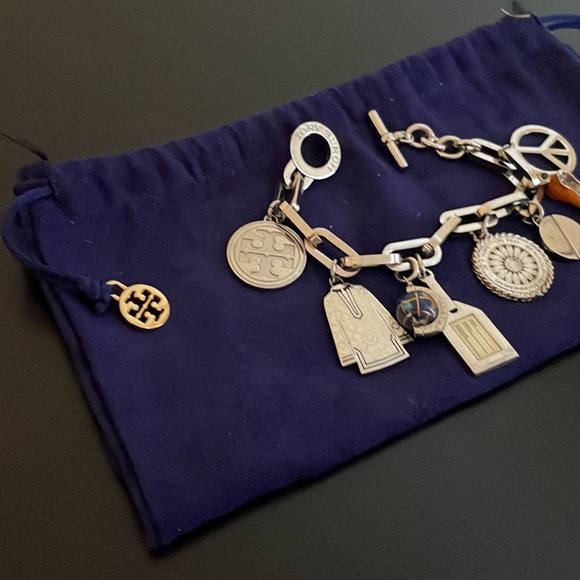 Rare! Tory Burch Silver Charm Bracelet numbered ltd edition - Picture 9 of 9
